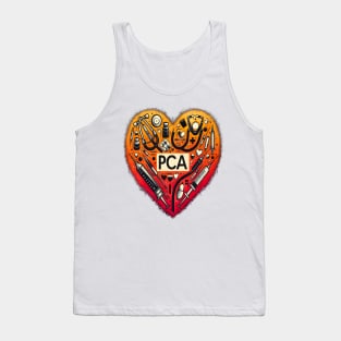 Tie Dye PCA Cute Nurse Day CNA RN Nurse Week Nursing Tank Top